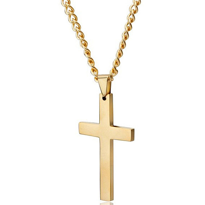 Classic Cross Necklace – Timeless Stainless Steel Pendant