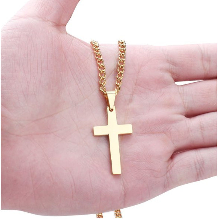 Classic Cross Necklace – Timeless Stainless Steel Pendant