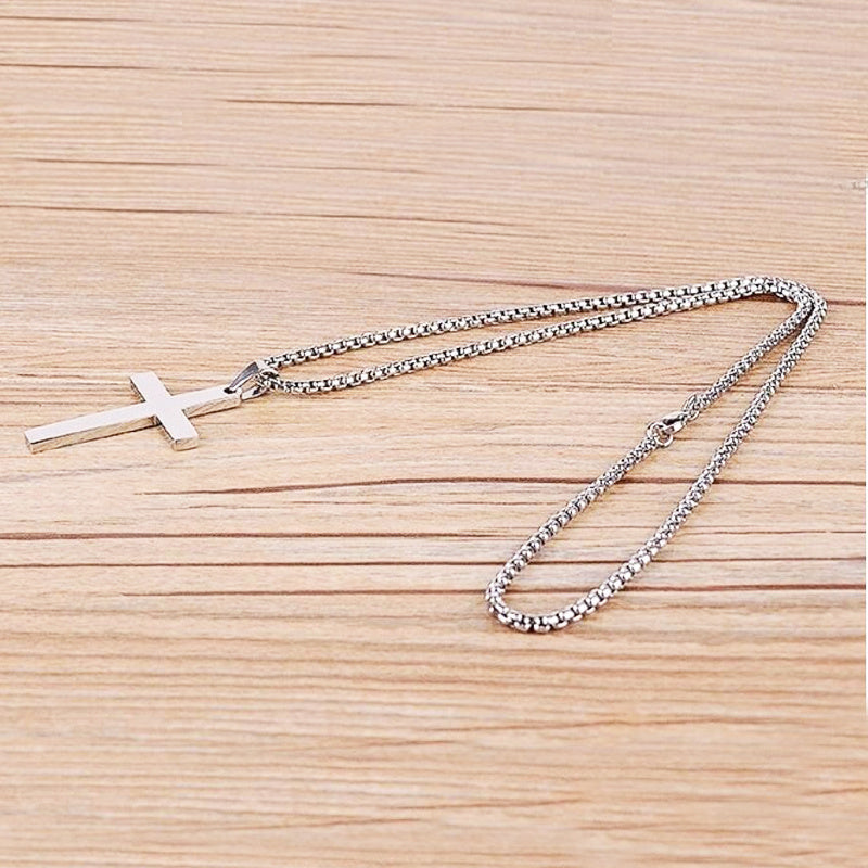 Classic Cross Necklace – Timeless Stainless Steel Pendant