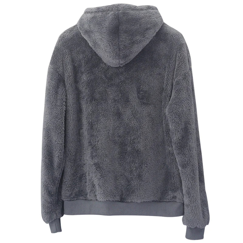 Velvet Hooded Sweater