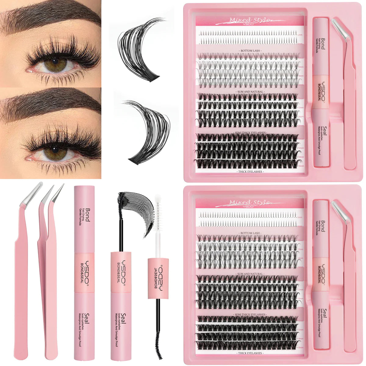 DIY Mixed False Eyelashes Set
