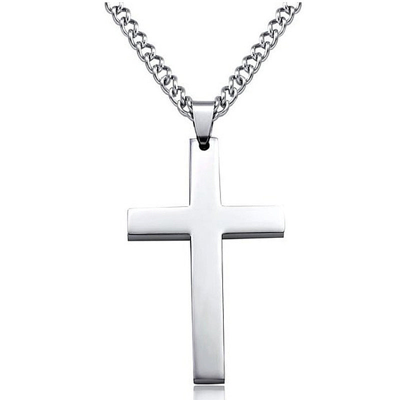 Classic Cross Necklace – Timeless Stainless Steel Pendant