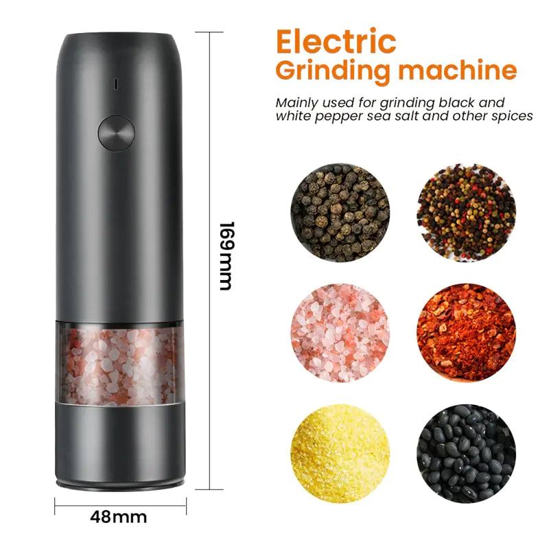 Electric Pepper and Salt Grinder Set