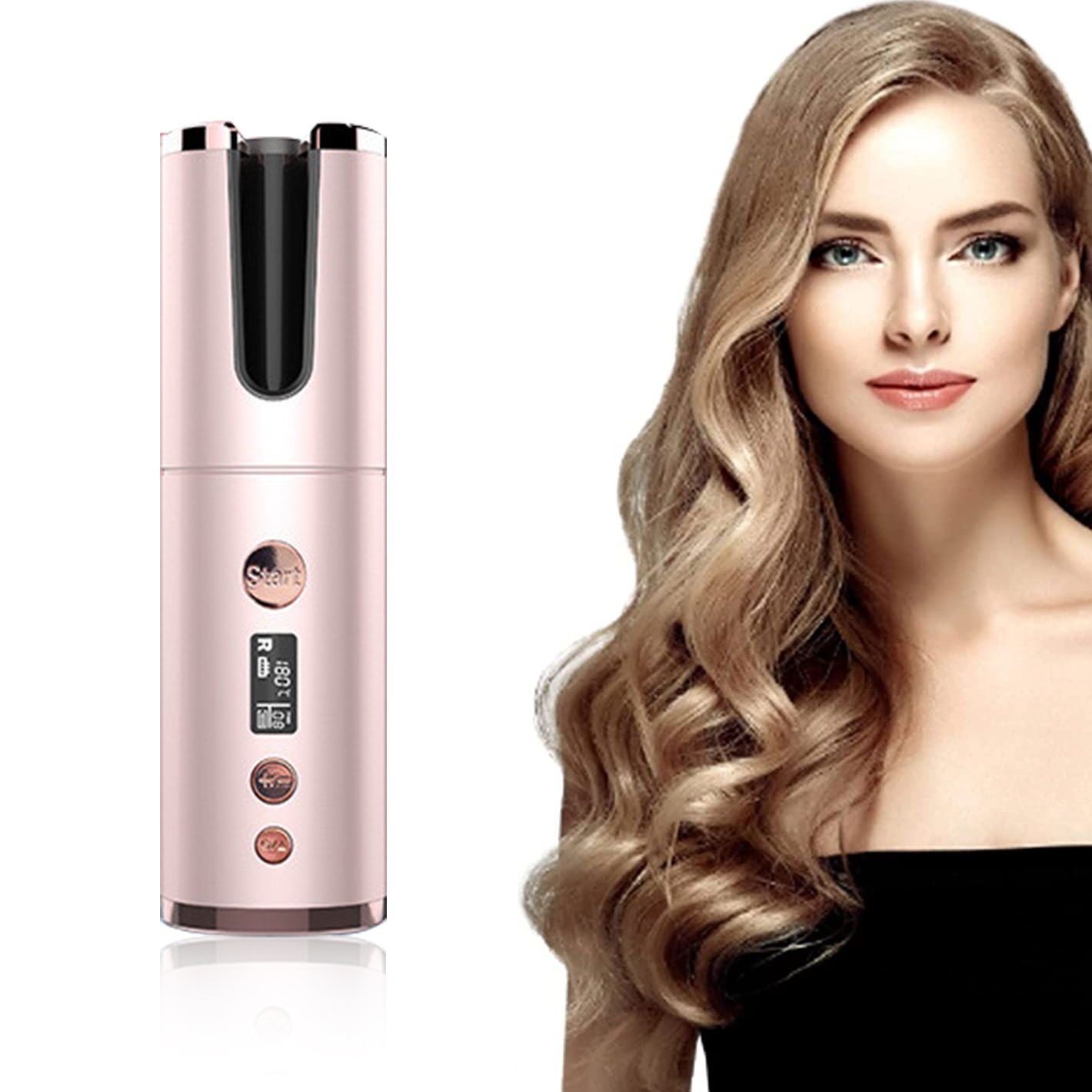 Wireless Rechargeable Automatic Hair Curler