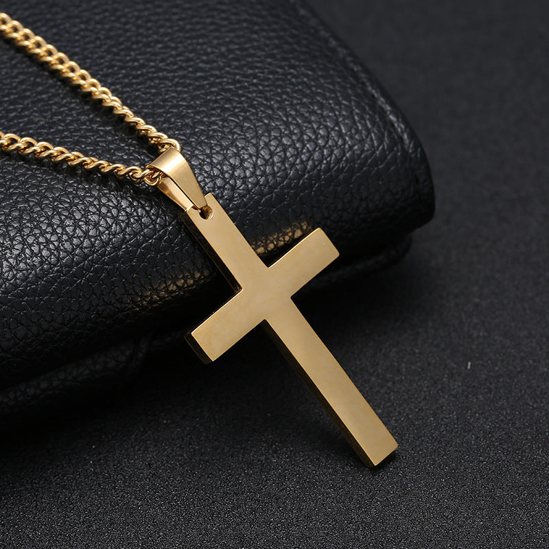 Classic Cross Necklace – Timeless Stainless Steel Pendant