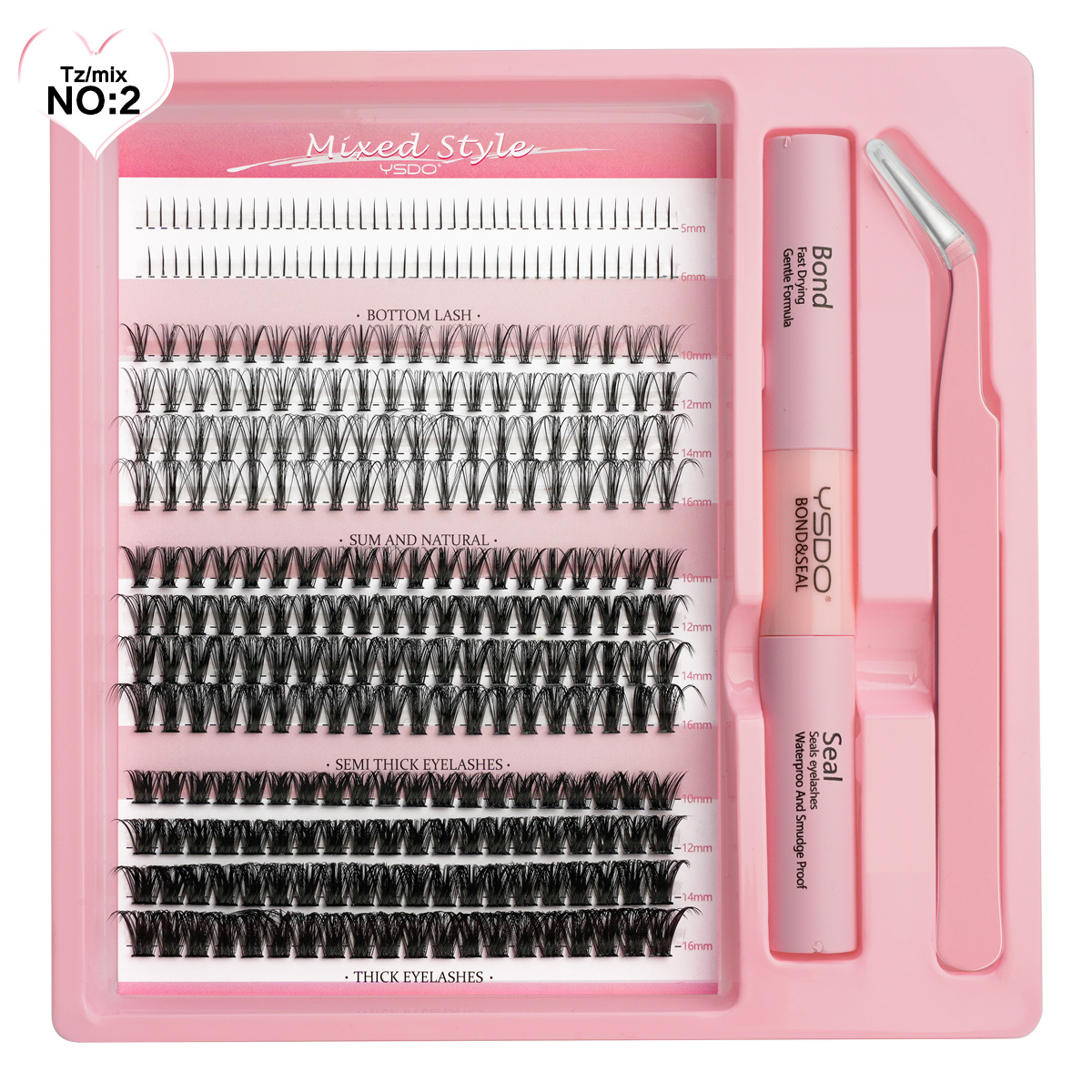 DIY Mixed False Eyelashes Set