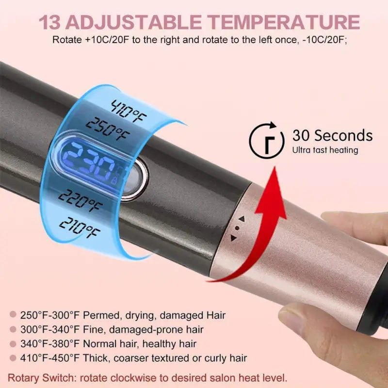 2-in-1 Twisted Curling Comb & Straightener