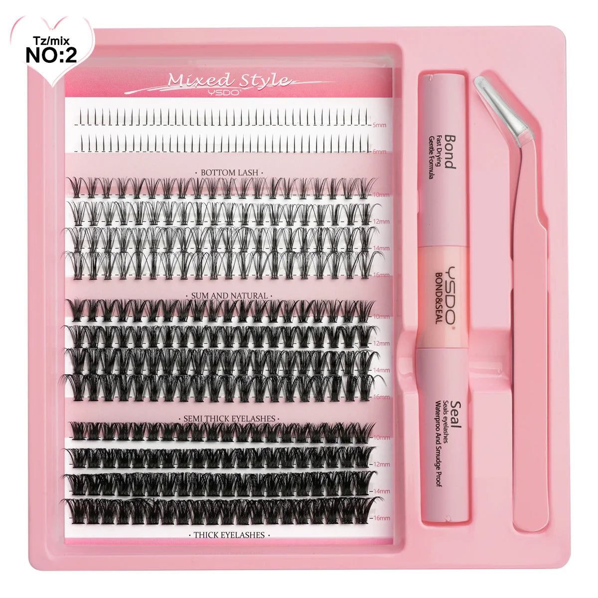 DIY Mixed False Eyelashes Set