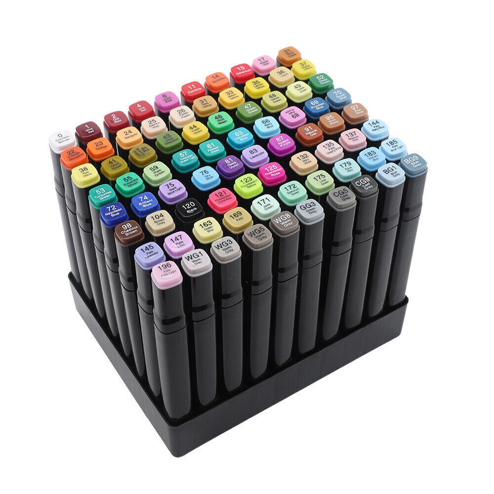 80-Piece Dual-Tip Sketch Pen Set