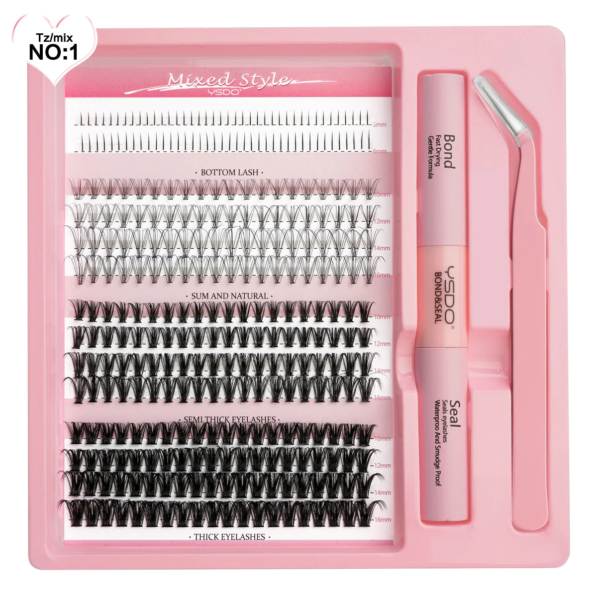 DIY Mixed False Eyelashes Set