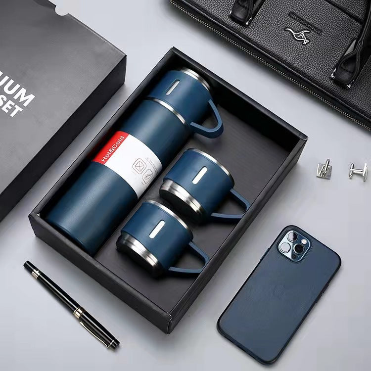 Stainless Steel Vacuum Flask with Cups