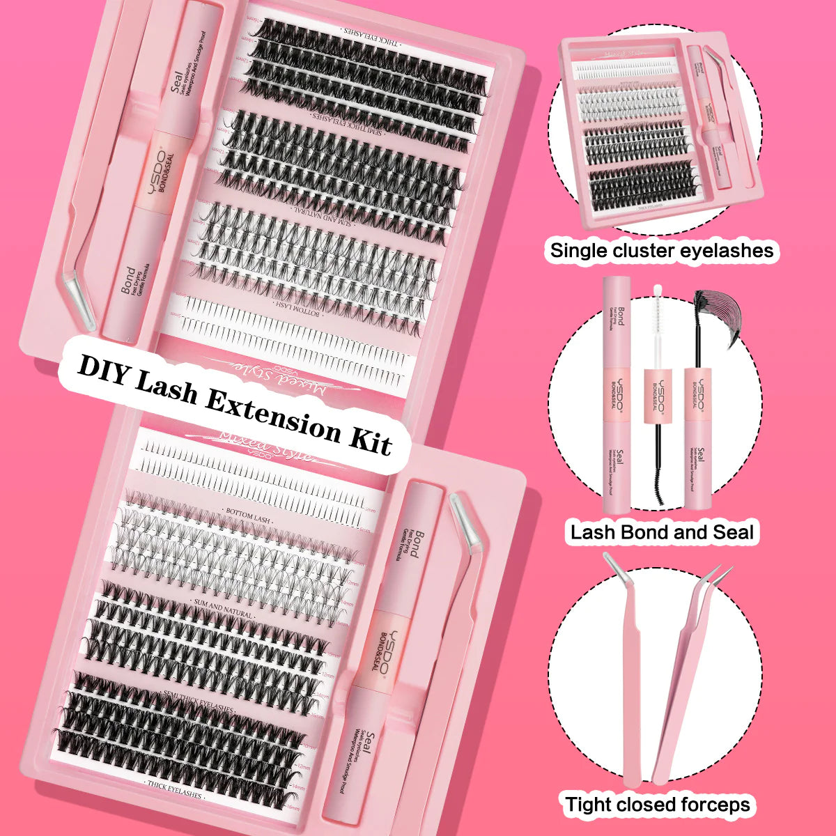 DIY Mixed False Eyelashes Set