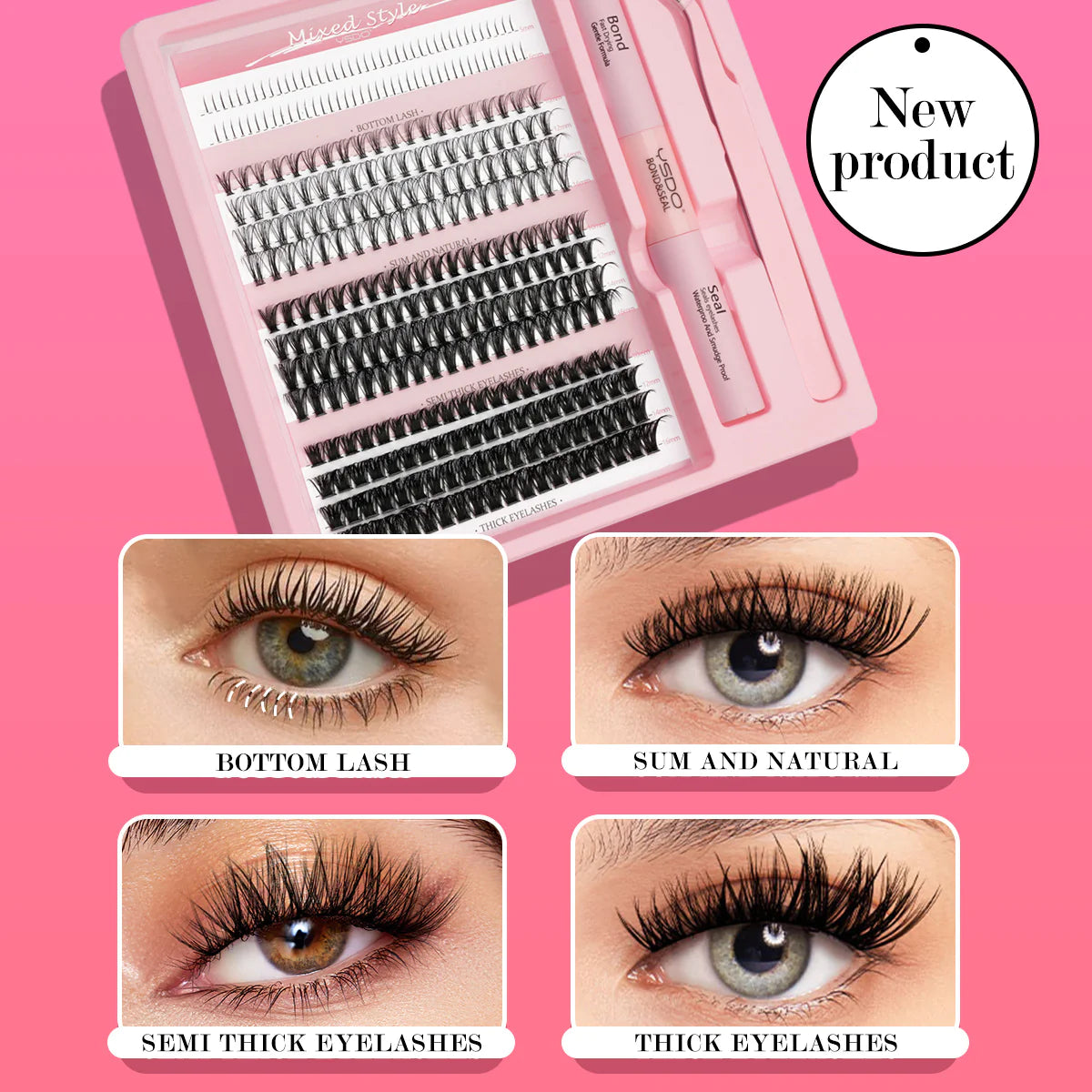 DIY Mixed False Eyelashes Set