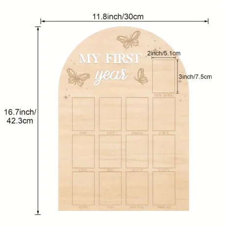 Wooden Newborn Memory Photo Frame