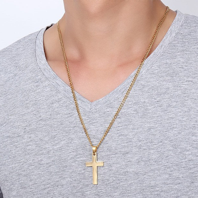 Classic Cross Necklace – Timeless Stainless Steel Pendant