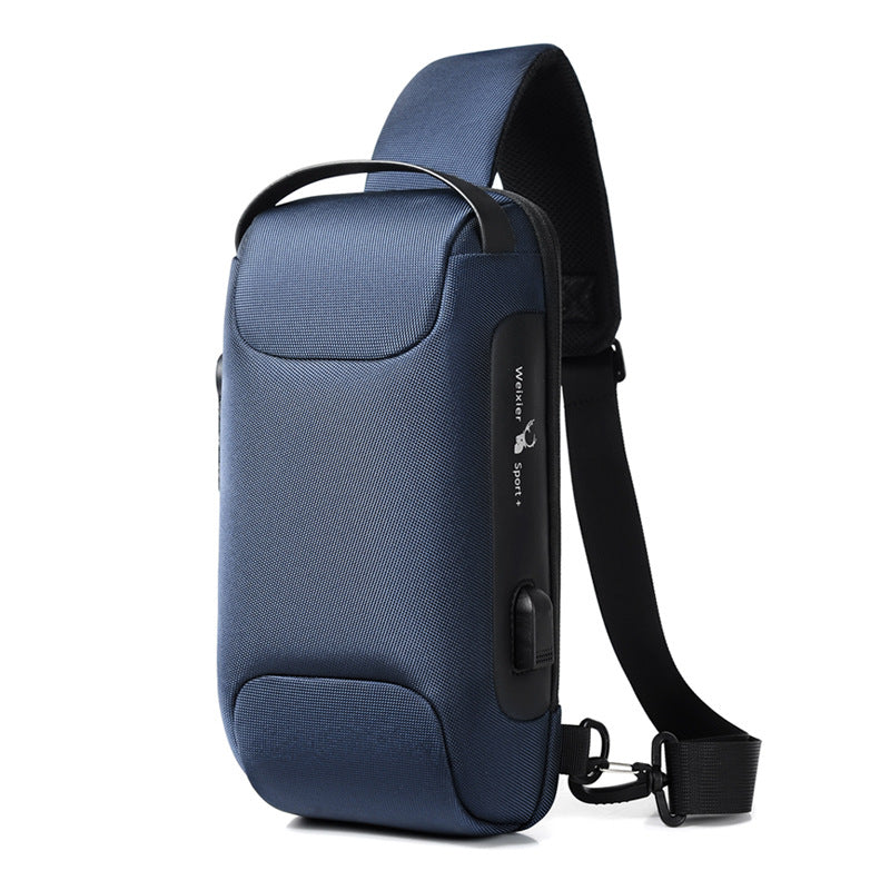 Waterproof USB Anti-theft Sling Bag