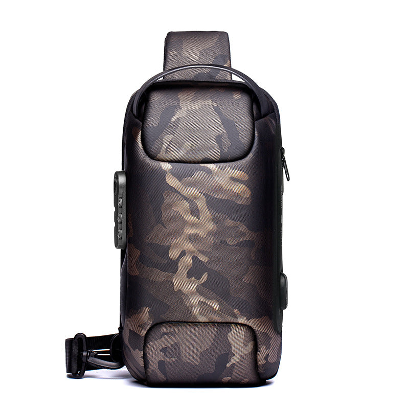 Waterproof USB Anti-theft Sling Bag