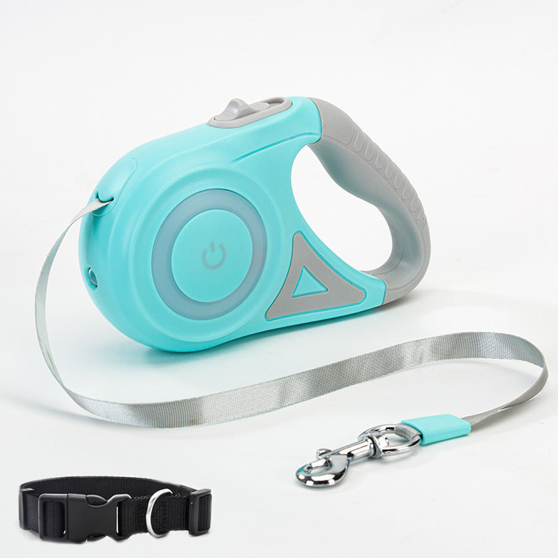 Retractable Dog Leash & Collar Set