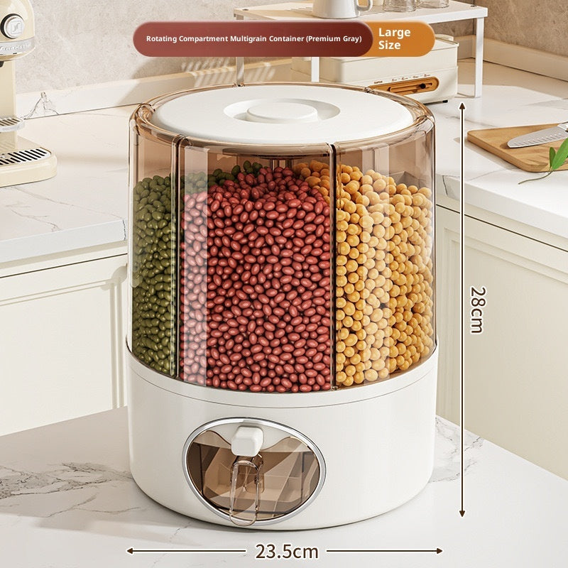 Rotatable Sealed Cereal Storage