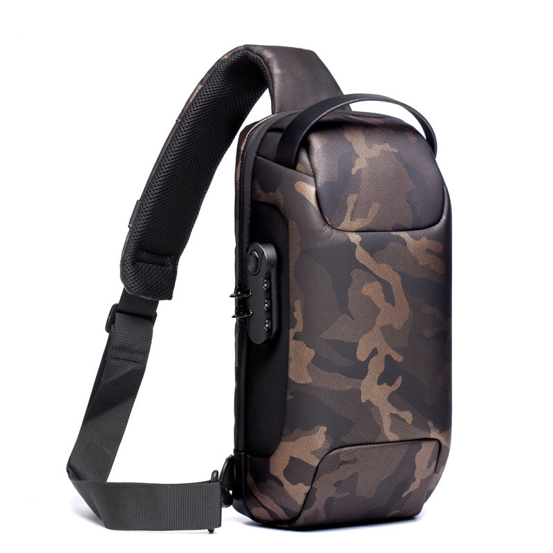 Waterproof USB Anti-theft Sling Bag