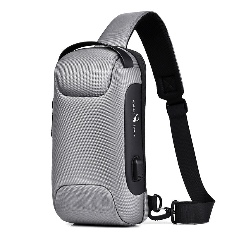 Waterproof USB Anti-theft Sling Bag