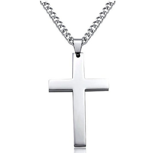 Classic Cross Necklace – Timeless Stainless Steel Pendant