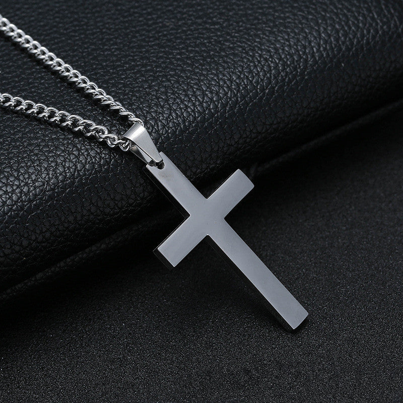 Classic Cross Necklace – Timeless Stainless Steel Pendant