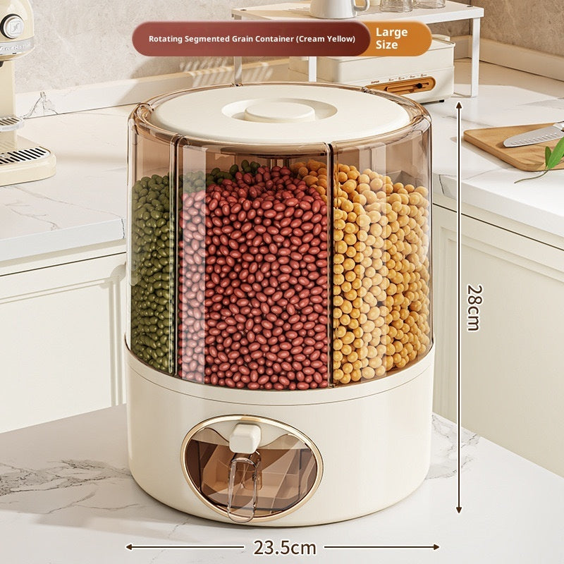 Rotatable Sealed Cereal Storage