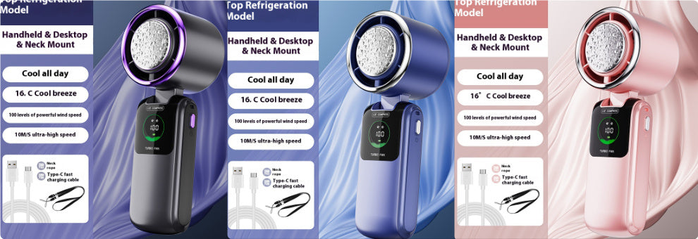 High-Speed Handheld Electric Fan