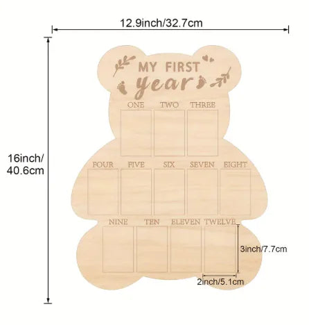 Wooden Newborn Memory Photo Frame