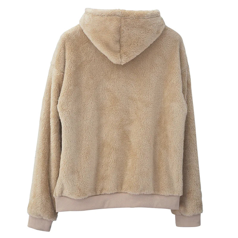 Velvet Hooded Sweater