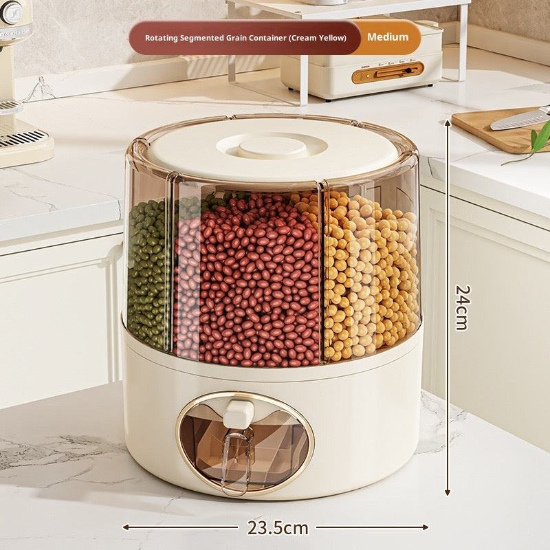 Rotatable Sealed Cereal Storage