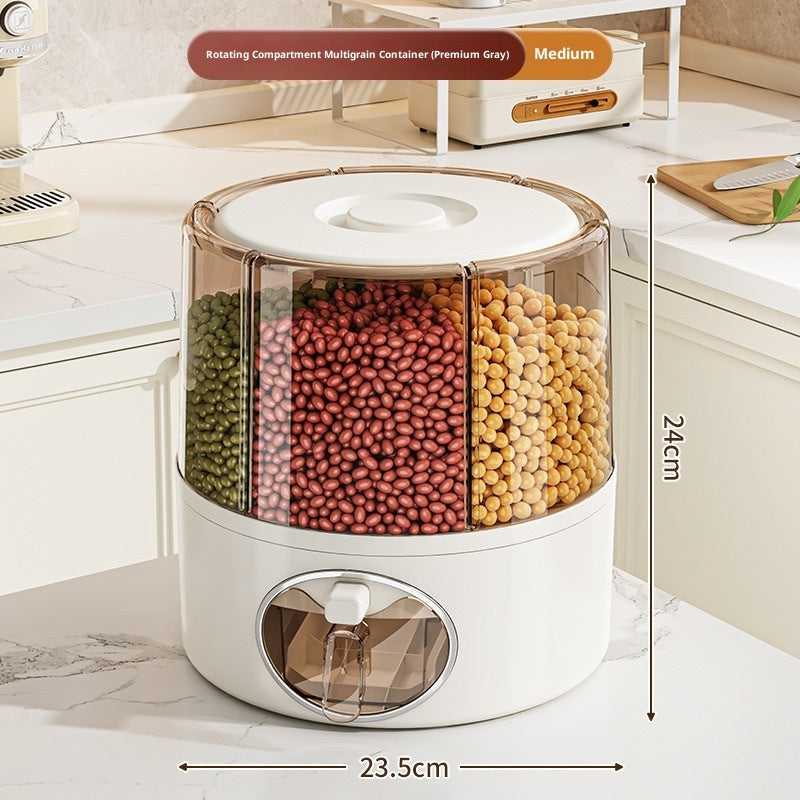 Rotatable Sealed Cereal Storage