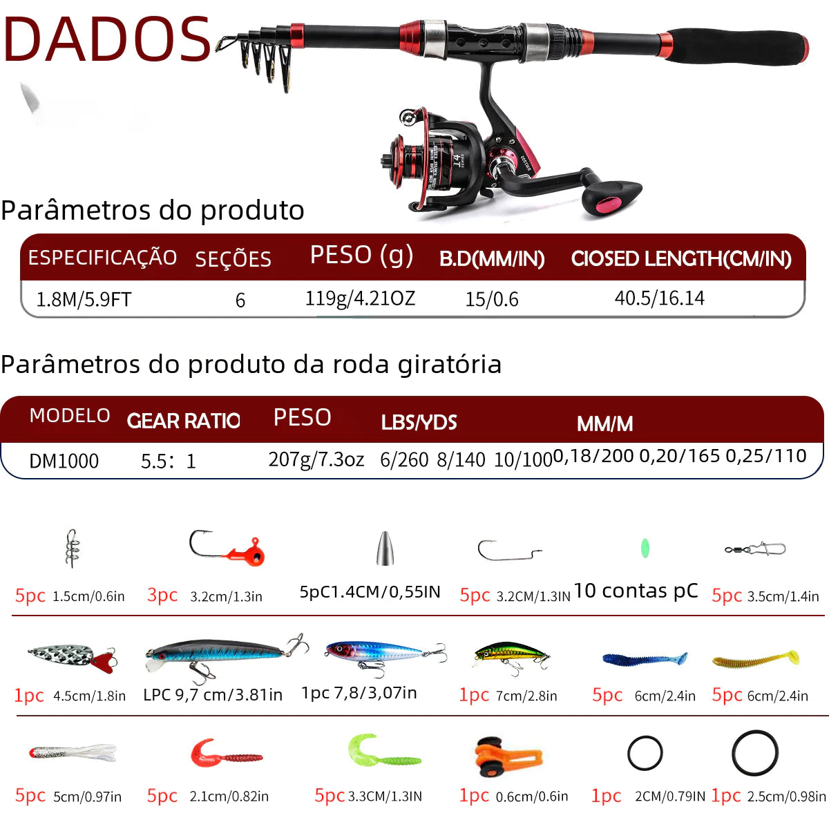 ZURYP Fishing Rod Set